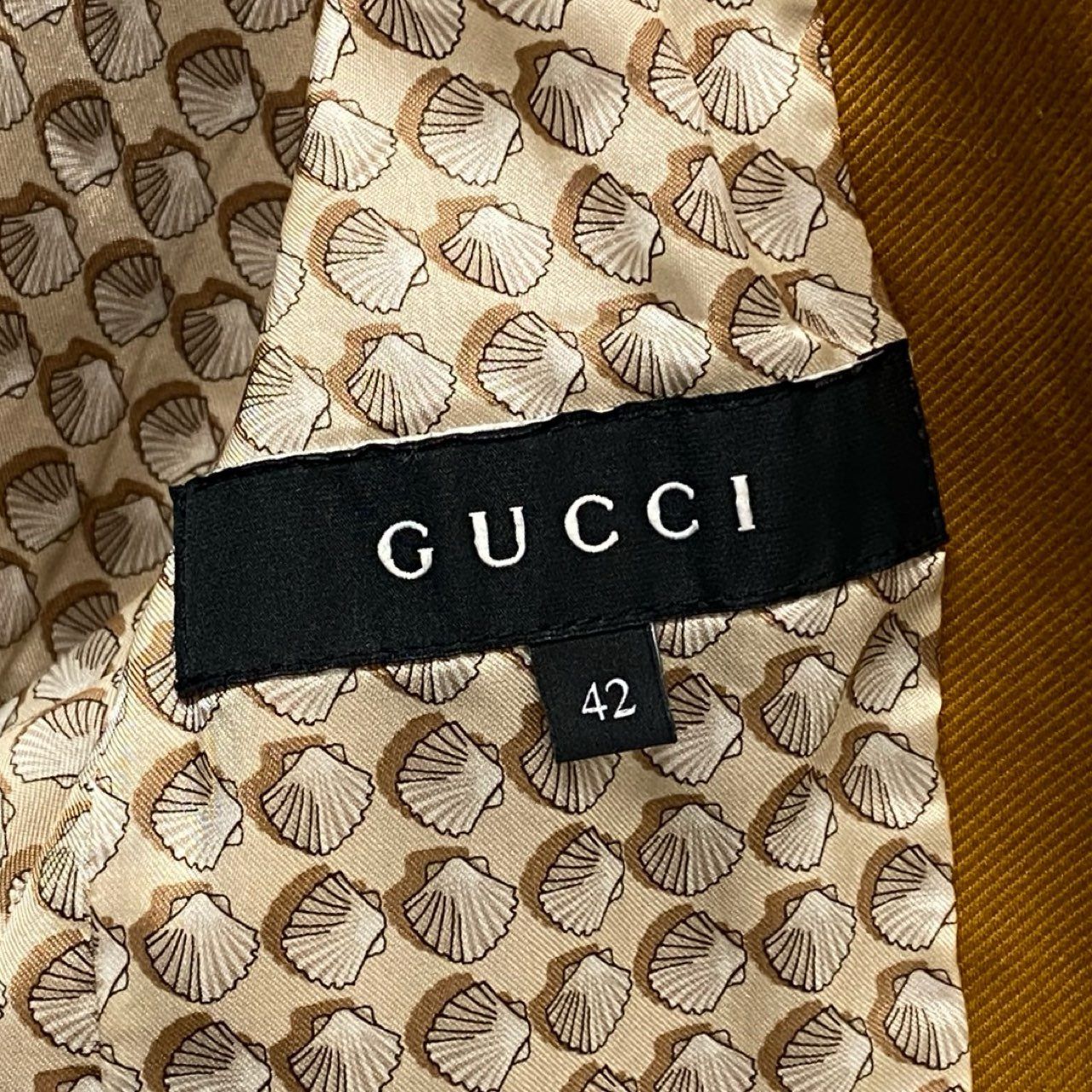 85a28 GUCCI グッチ テーラードジャケット ブレザー アウター 裏地