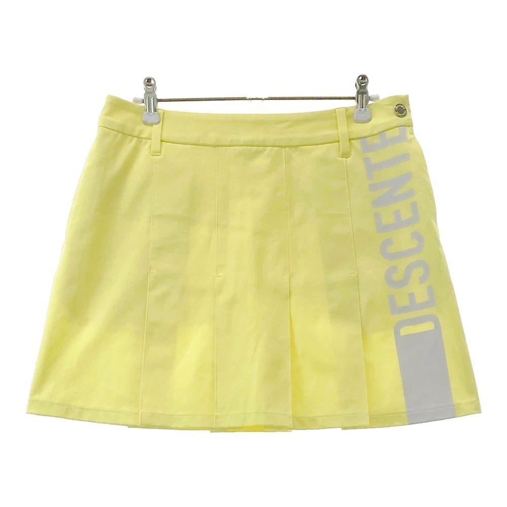 DESCENTE ゴルフ用スカート Mサイズ イエロー サイズ：67/L DESCENTE GOLF デサントゴルフ プリーツスカート