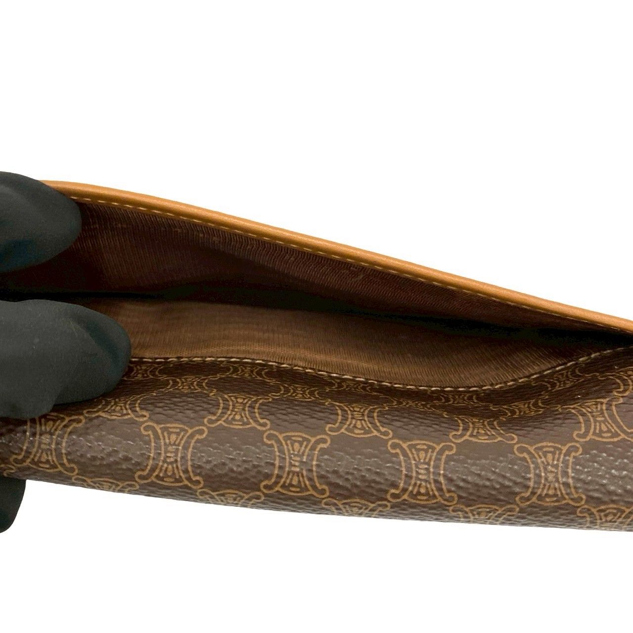 極 美品 CELINE セリーヌ ヴィンテージ マカダム ブラゾン トリオンフ