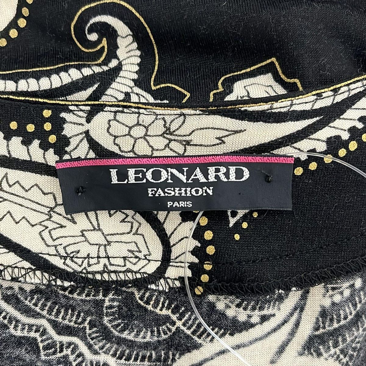 LEONARD(レオナール) ジャケット サイズL レディース美品 - 黒×白