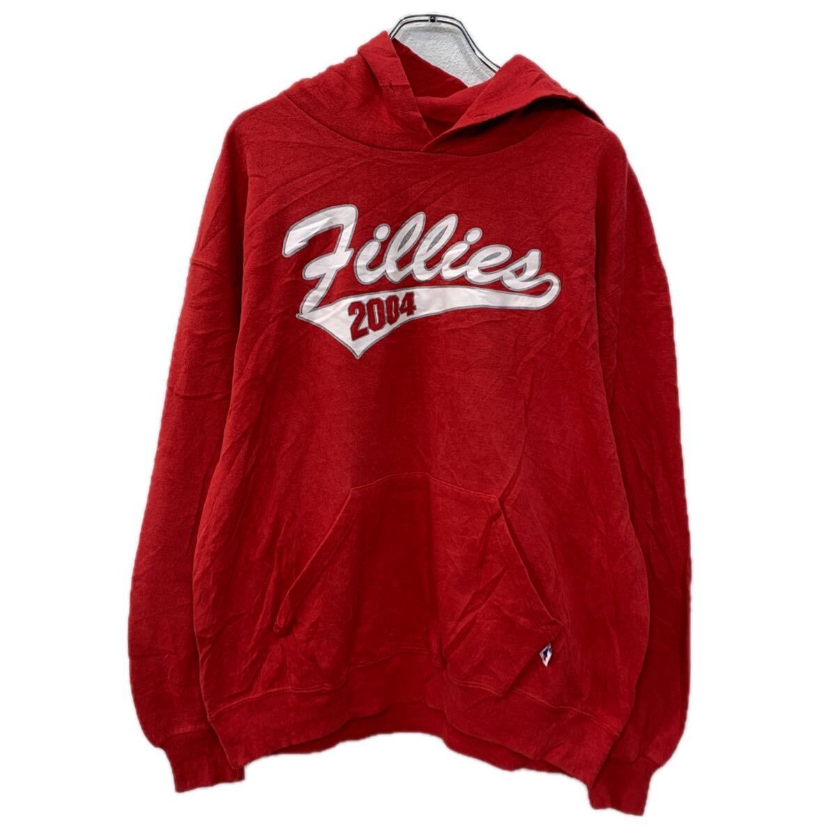 90～00s メキシコ製 RUSSELL ATHLETIC プリントスウェット パーカー L