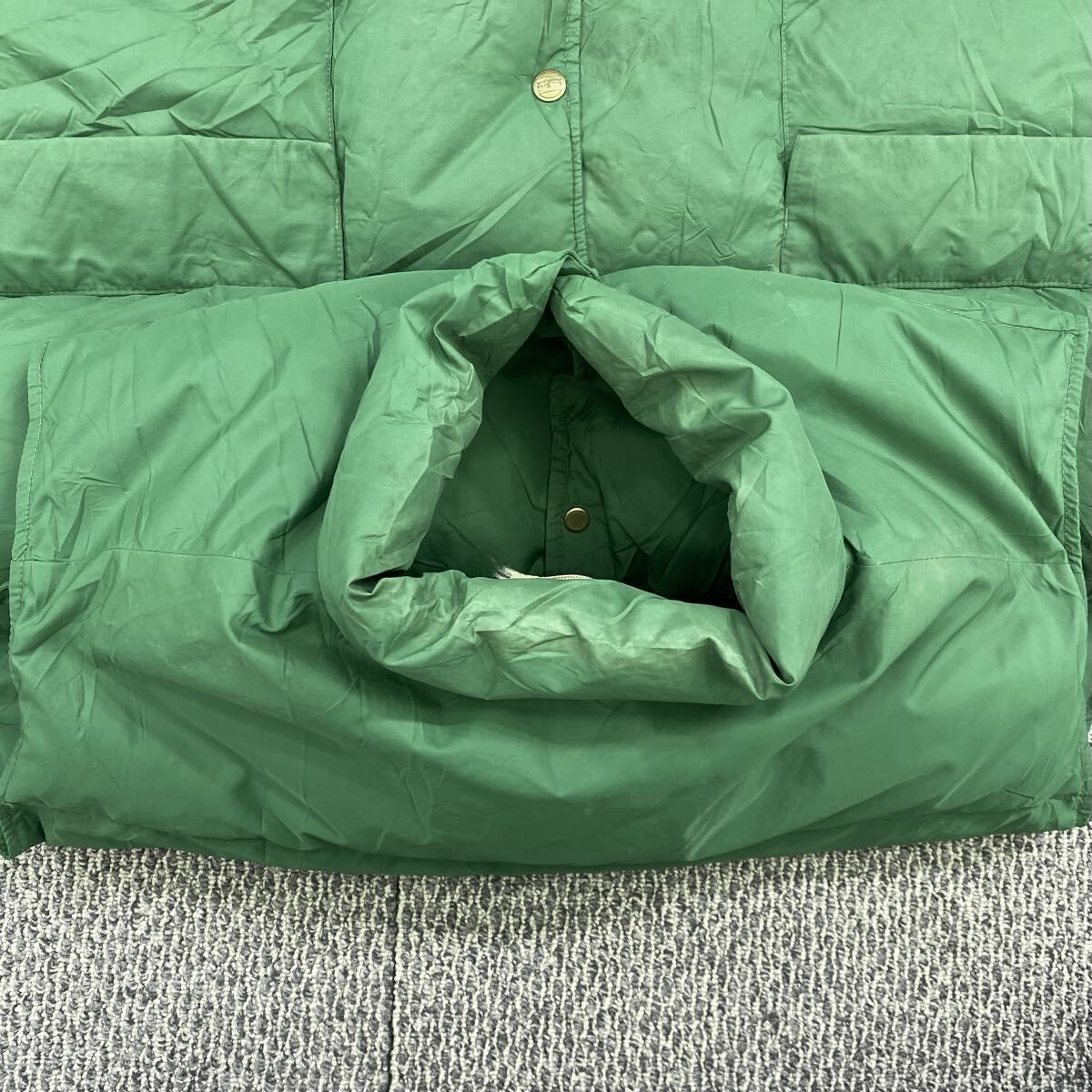 80s L.L.Bean ダウンベスト XL グリーン エルエルビーン グースダウン