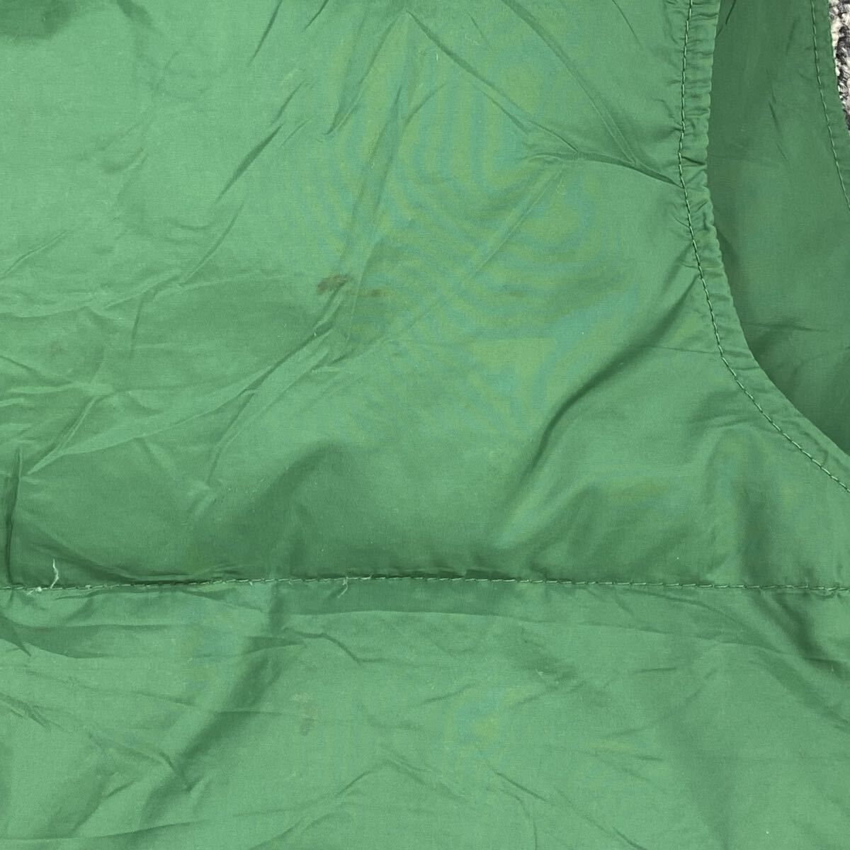 80s L.L.Bean ダウンベスト XL グリーン エルエルビーン グースダウン 