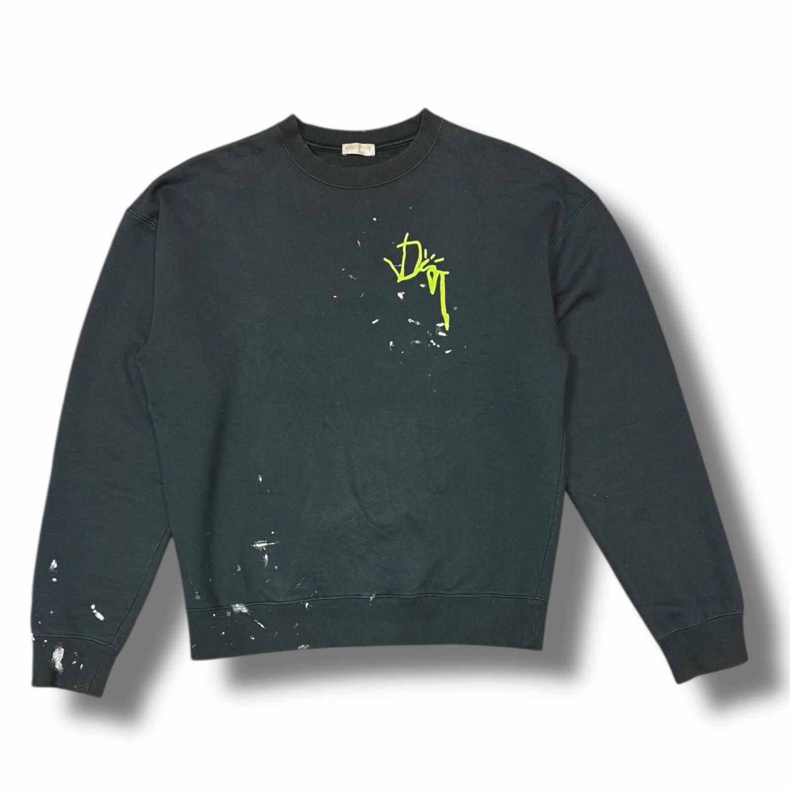 国内正規 Dior  × CACTUS JACK TRAVIS SCOTT Paint Sweat コラボ ペイントスウェット トレーナー ディオール  × カクタスジャック トラヴィススコット 283J679A0531 ブラック M （8092M） 国内正規 Dior × CACTUS JACK TRAVIS SCOTT Paint Sweat コラボ
