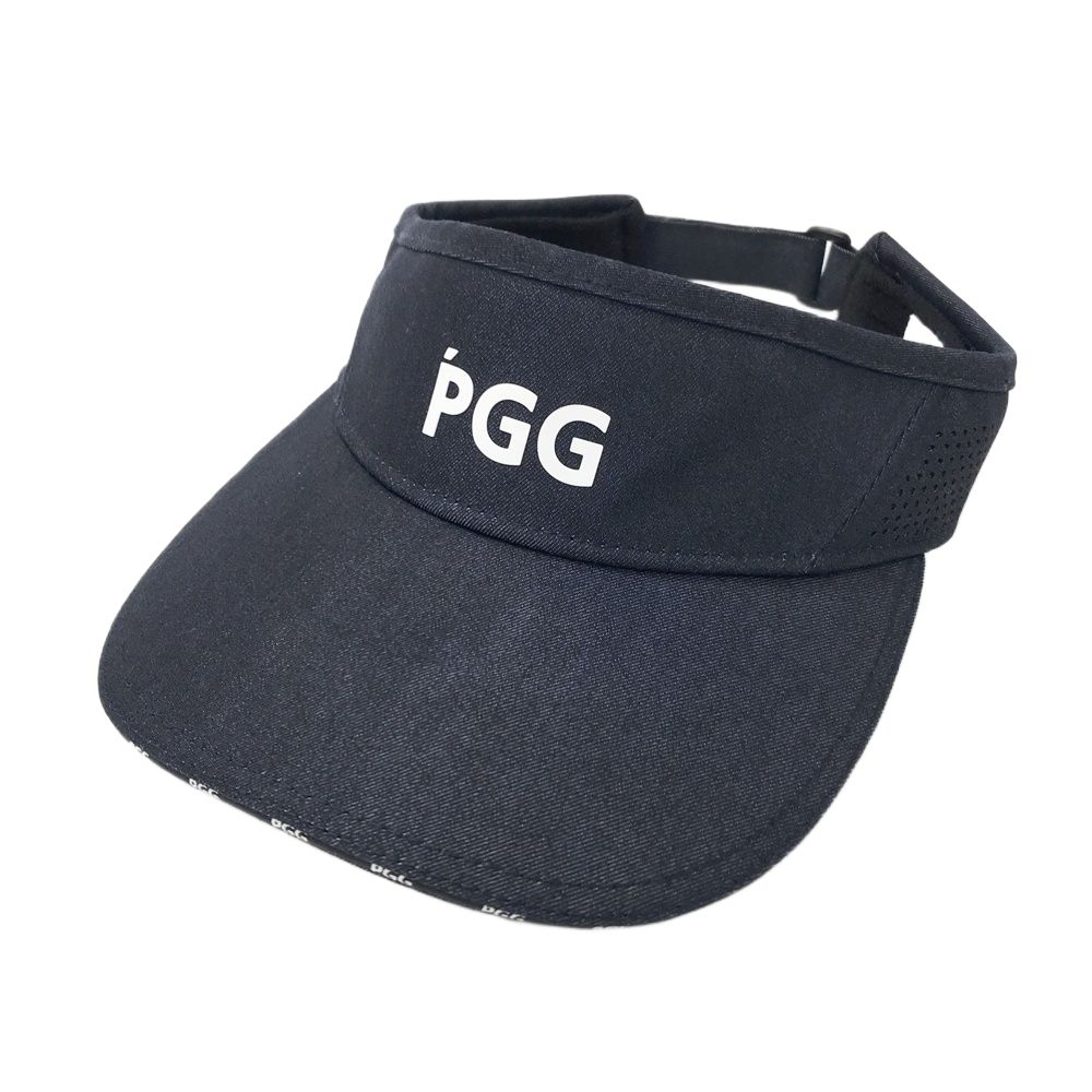 PEARLY パーリーゲイツ GATES サンバイザー PGG FR - 秋 2段ロゴ 冬 