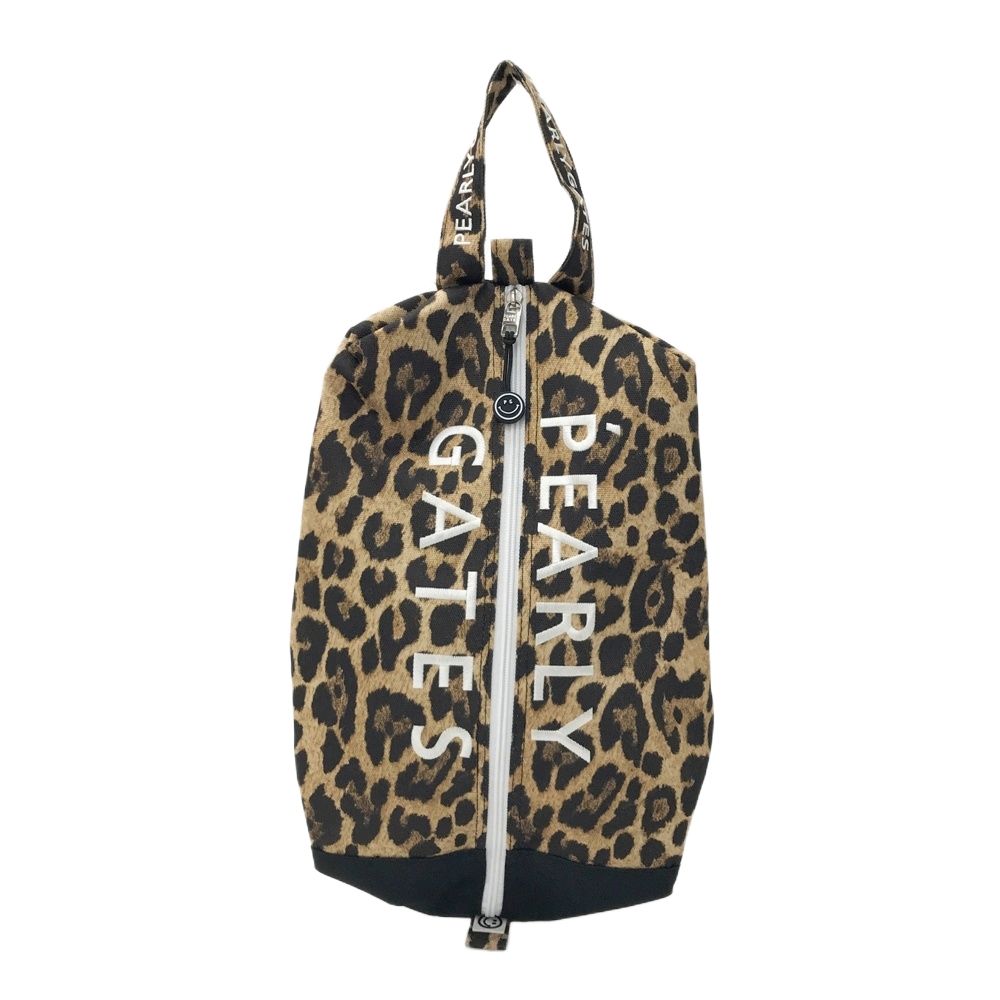 PEARLY GATES パーリーゲイツ シューズケース ニコちゃん レオパード柄