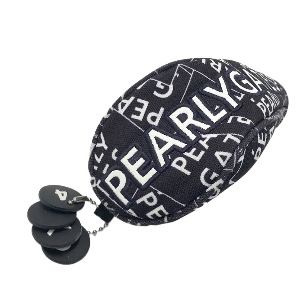 PEARLY GATES パーリーゲイツ ヘッドカバー 3点セット 総柄 ネイビー系