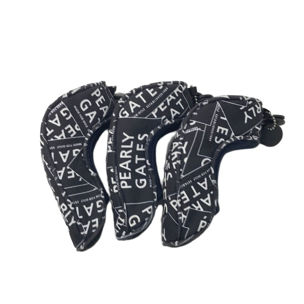 PEARLY GATES パーリーゲイツ ヘッドカバー 3点セット 総柄 ネイビー系