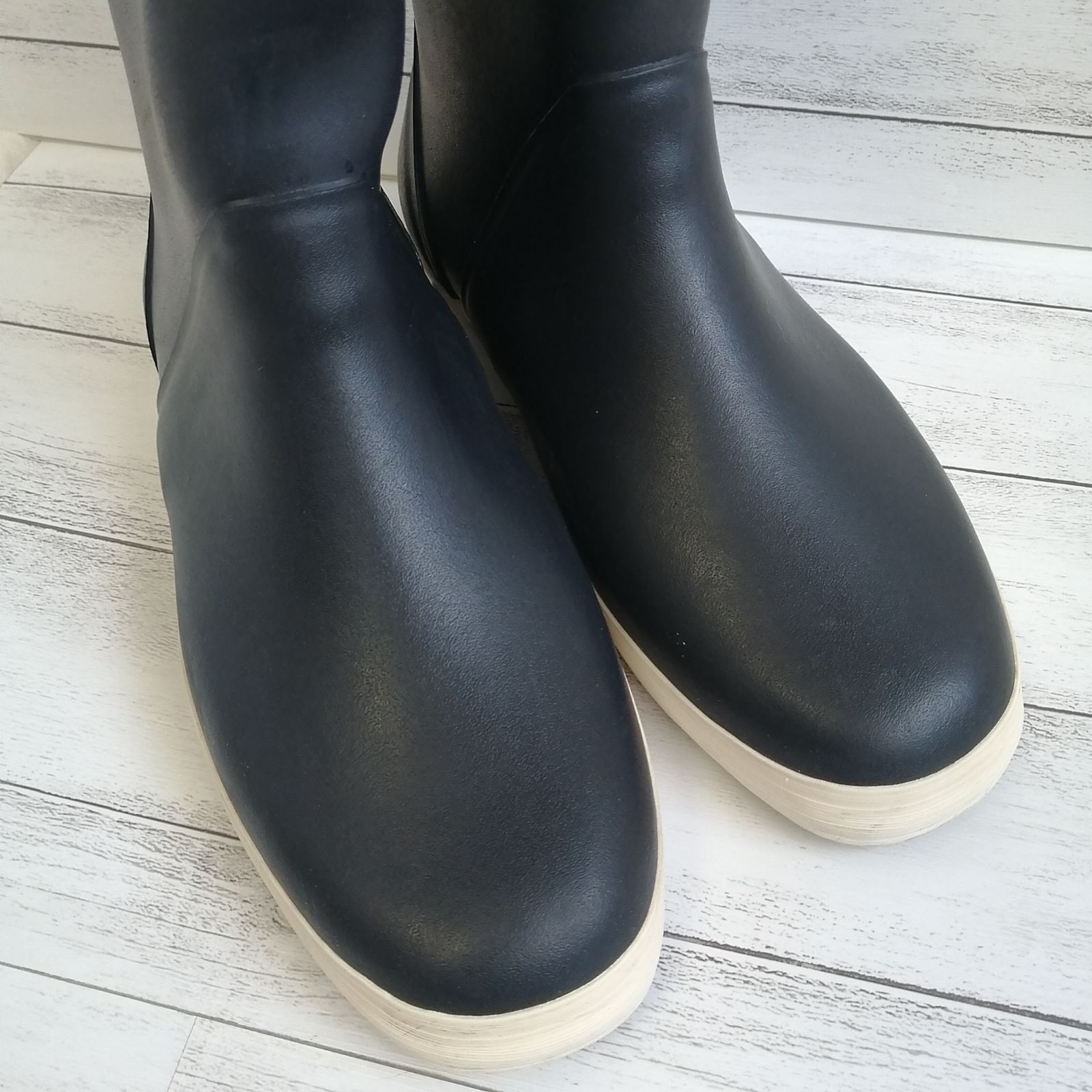 セリーヌ レインブーツ シューズ エディ期 ラバー ブラック ロゴ