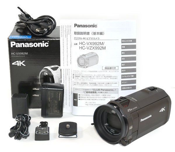 ☆元箱付！Panasonic パナソニック HC-VX992M デジタル4Kビデオカメラ