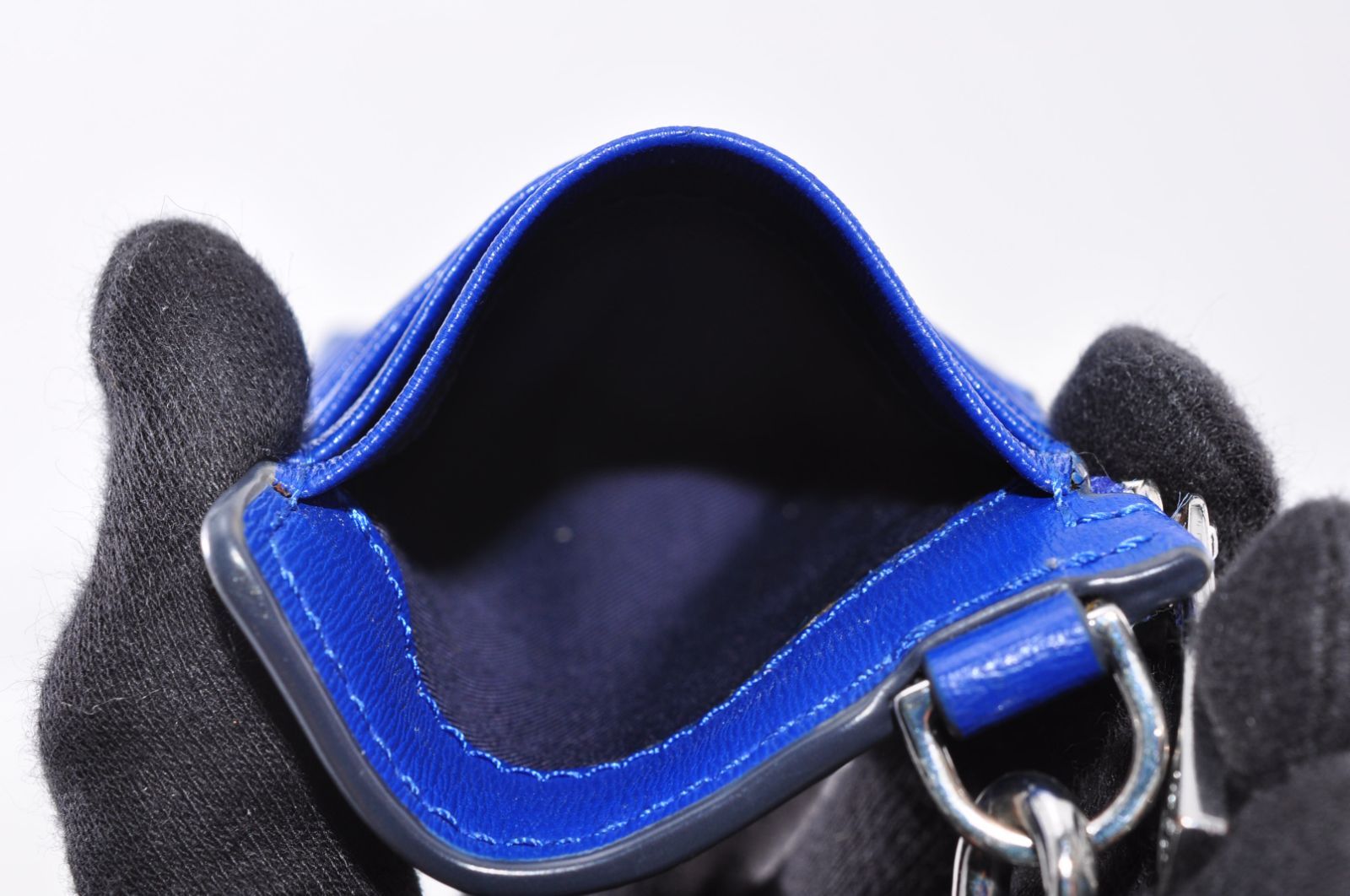 Tory Burch トリーバーチ フラグメントケース Leather レザー 革 Blue 