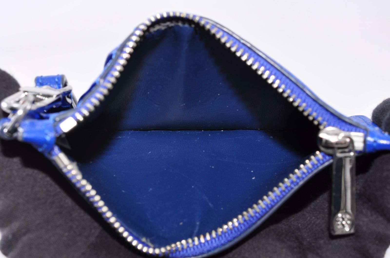 Tory Burch トリーバーチ フラグメントケース Leather レザー 革 Blue 