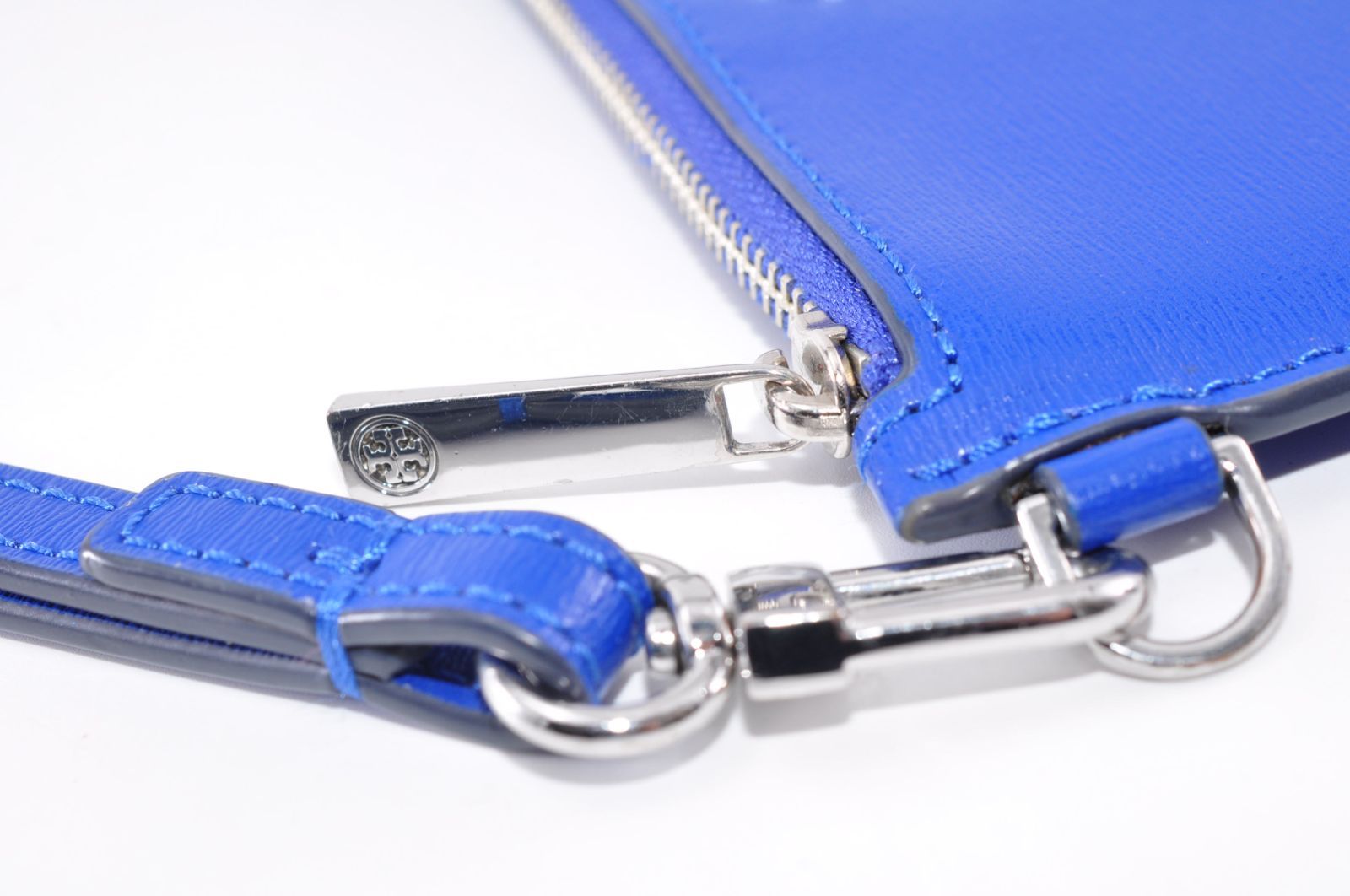 Tory Burch トリーバーチ フラグメントケース Leather レザー 革 Blue 