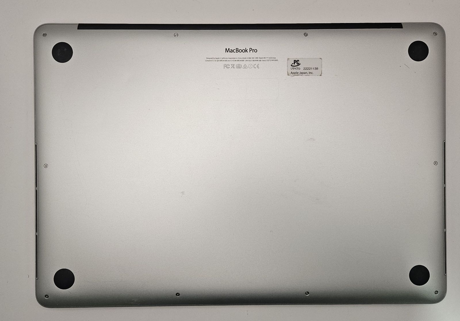 Apple MacBook Pro A1398（Retina 15inch）ジャンク - メルカリ