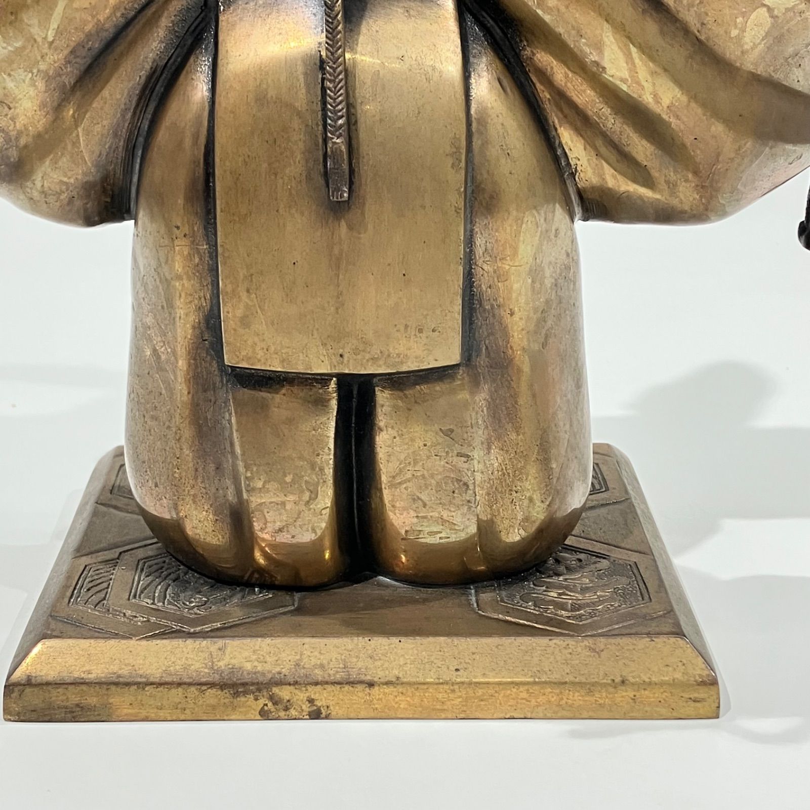 和風 置物 翁 金属製 木箱付き 【送料無料】 - メルカリ