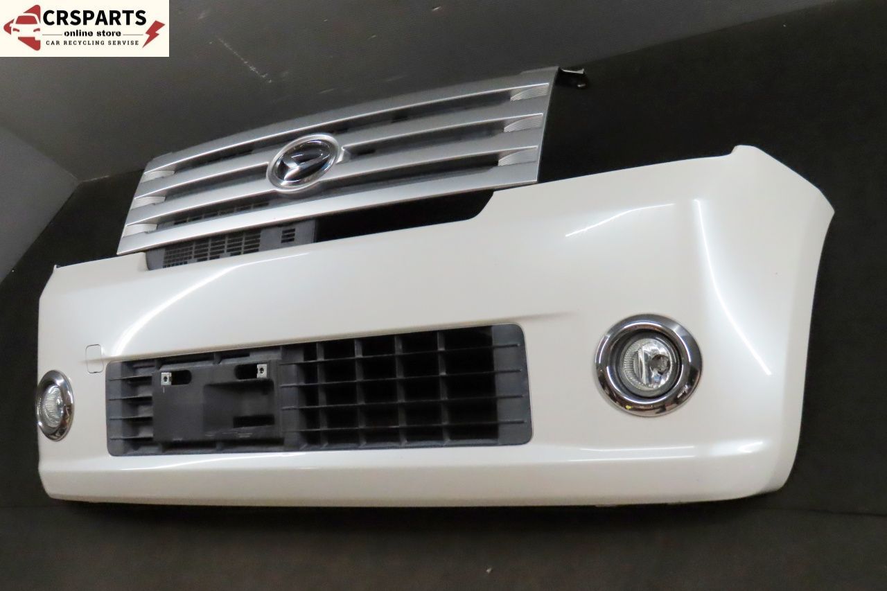 ムーヴコンテ DBA-L575S 純正 フロント バンパー フォグ グリル付 W24