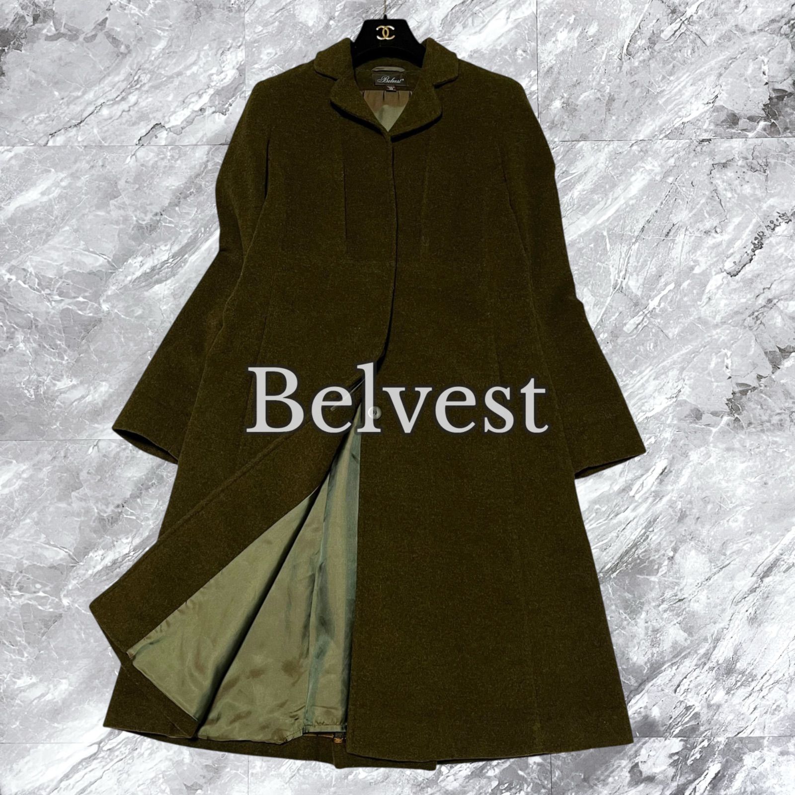 Belvest ベルベスト チェスターコート ロングコート ウール カシミヤ混