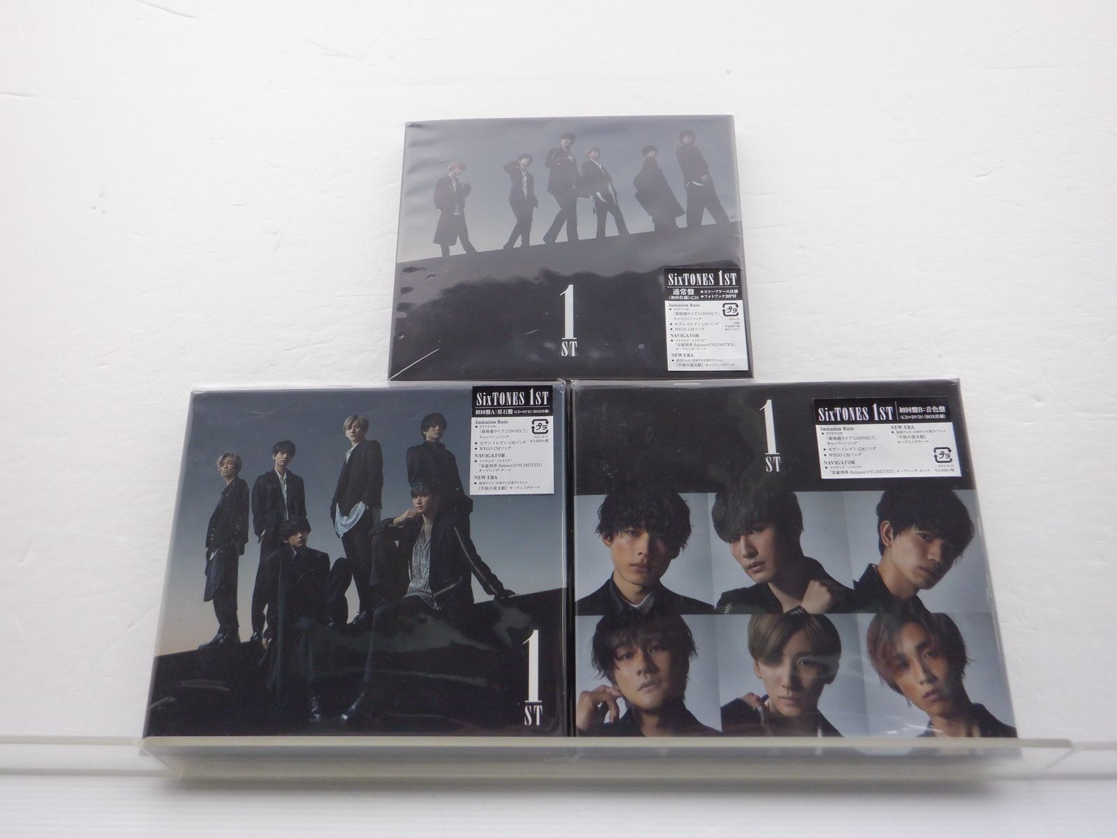 SixTONES CD 3点セット 1ST 初回盤A(原石盤)/B(音色盤)/通常盤(初回