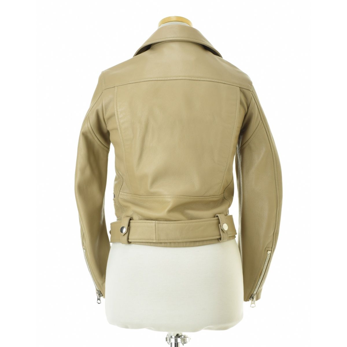 Acne Studios ホワイト レザー ダブルライダースジャケット 1803281827.jpg?1674874687