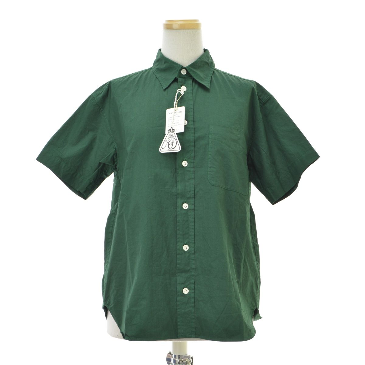 R&D.M.Co/OLDMAN'STAILOR】4154 ガーメントダイ ハーフスリーブ半袖