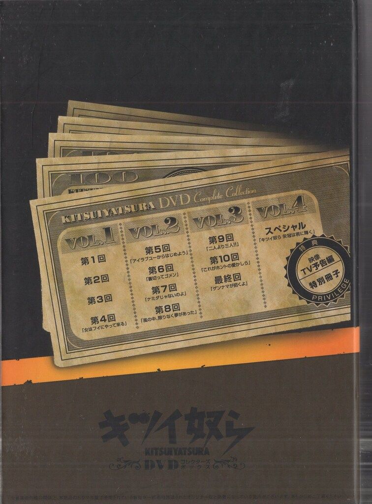 ドラマDVD キツイ奴ら DVDコンプリートコレクション