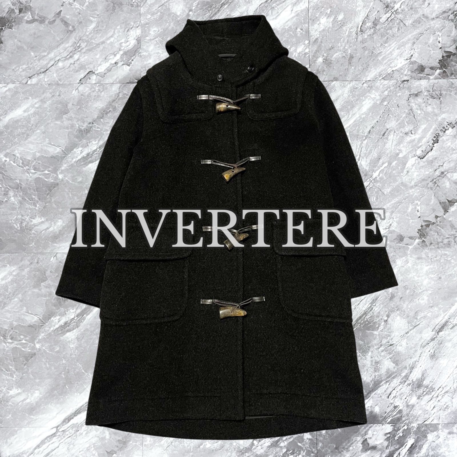 INVERTERE インバーティア ダッフルコート ヘリンボーン ウール