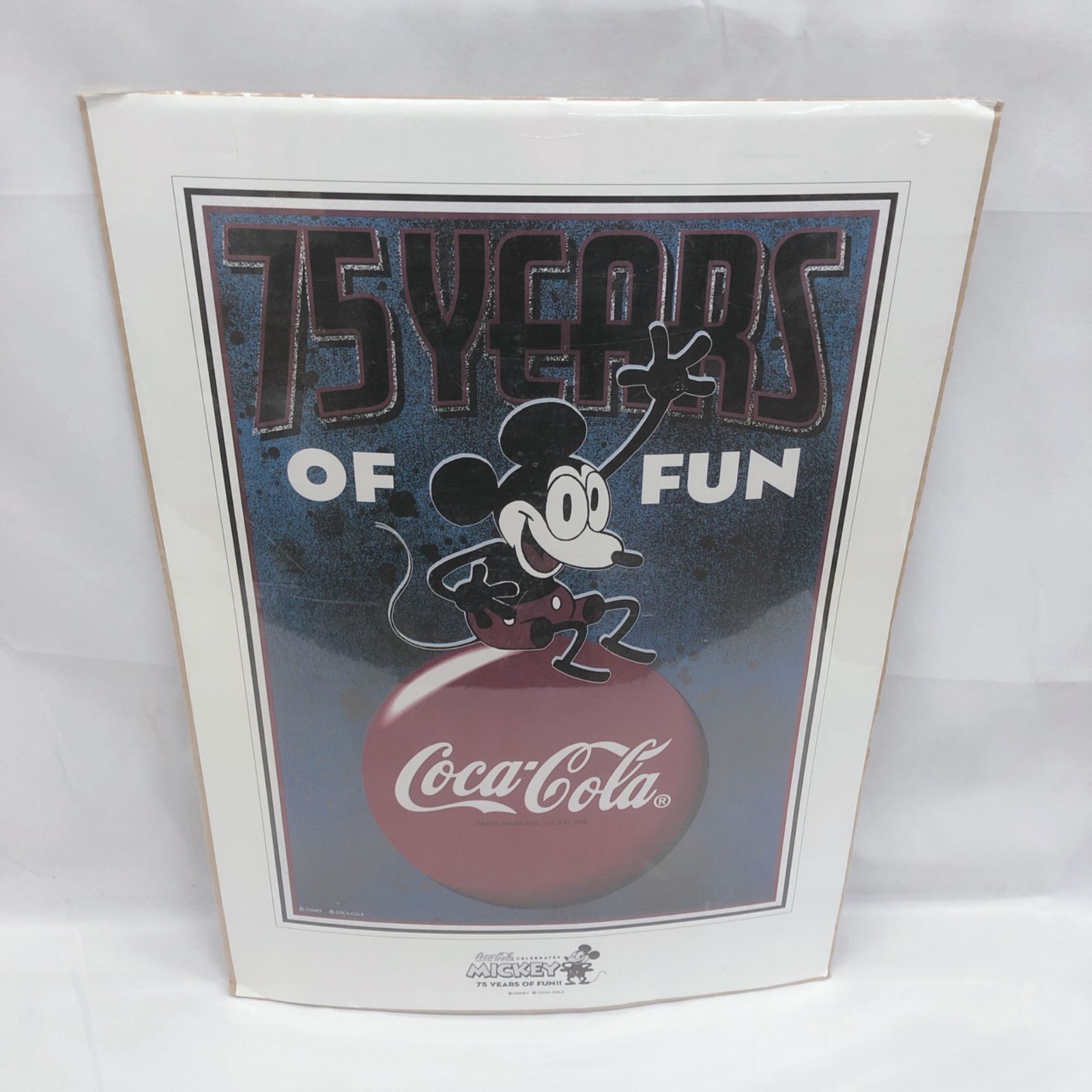 ミッキーマウス×コカ・コーラ 75周年記念 ポスター - メルカリ