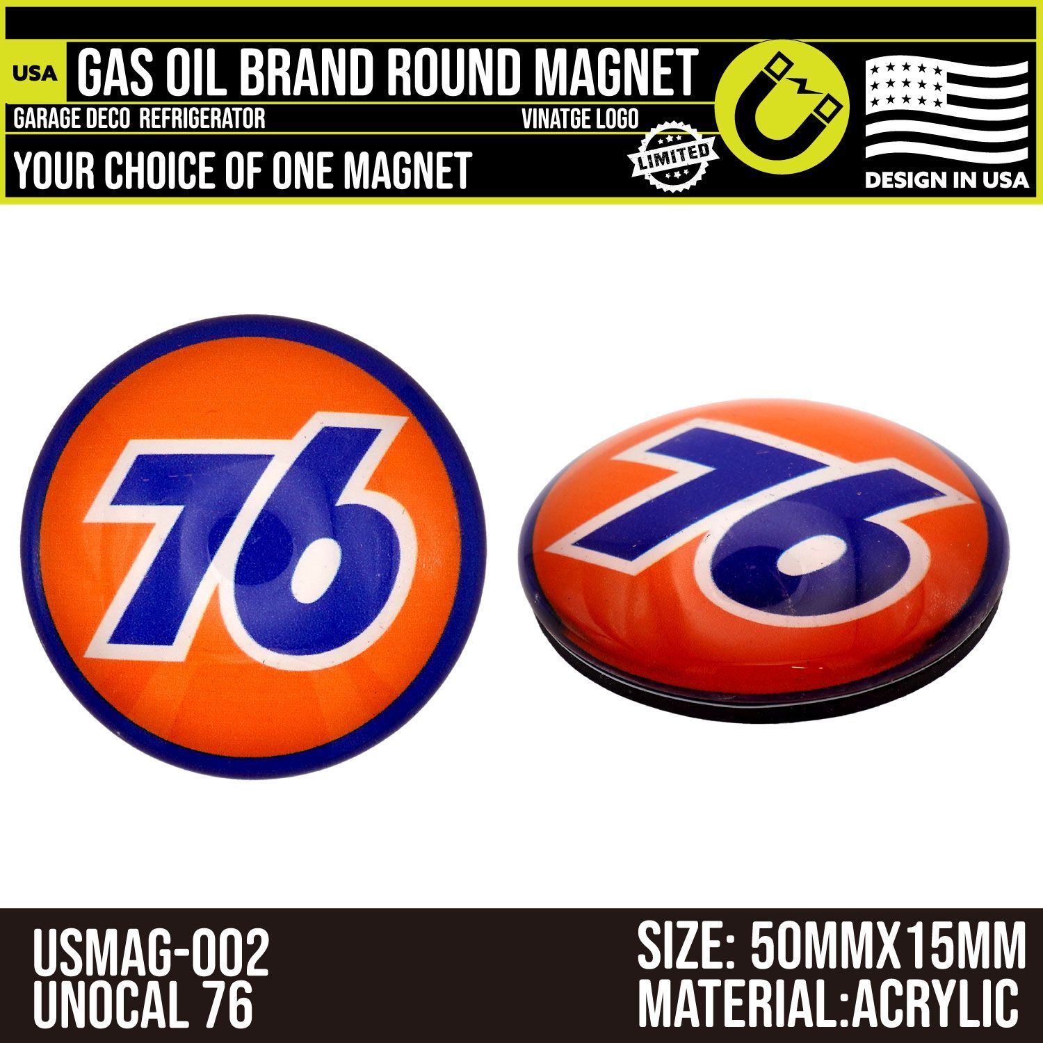 7個セット USA アメリカ ガソリン オイル レトロロゴ ビンテージ