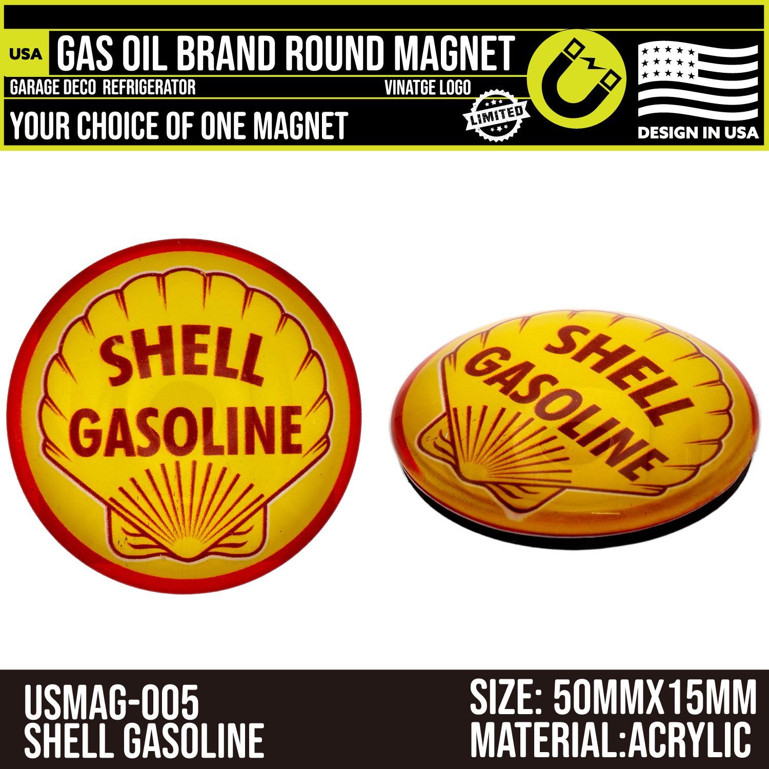 7個セット USA アメリカ ガソリン オイル レトロロゴ ビンテージ