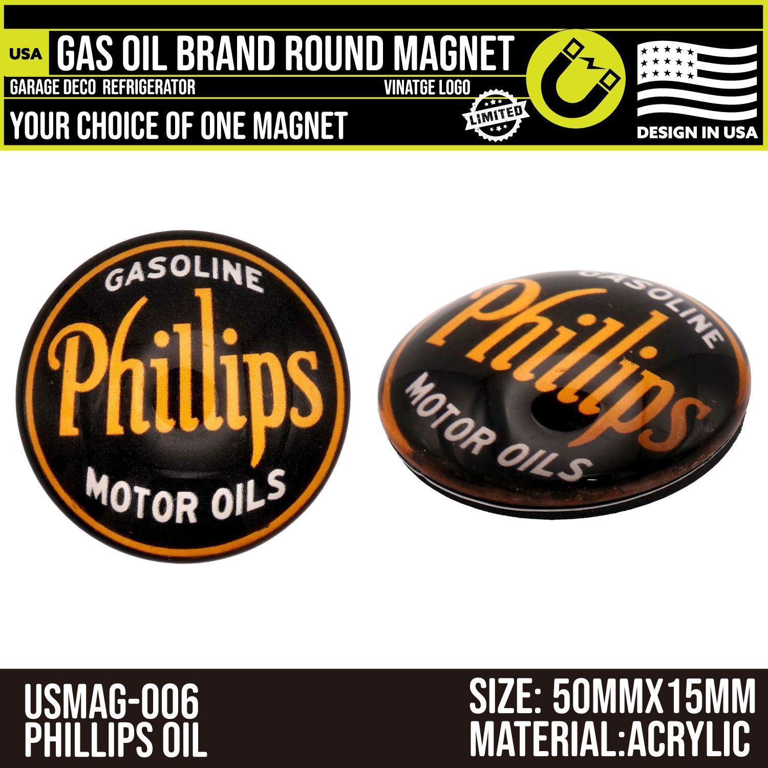 7個セット USA アメリカ ガソリン オイル レトロロゴ ビンテージ