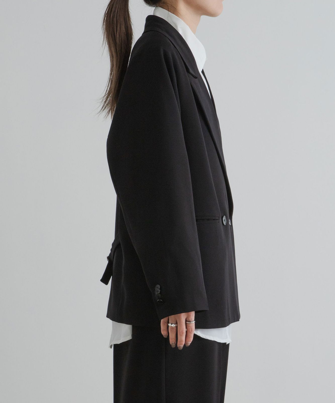 夢展望公式 [新品未使用] ダブルボタンオーバーサイズJK [ブラック