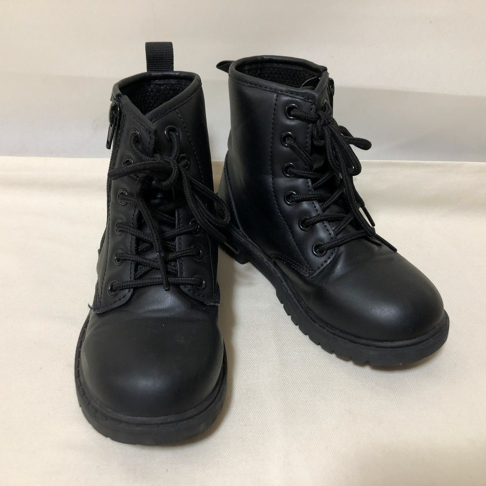 D719 Hawkins ホーキンス ブラック ショートブーツ 黒 20cm キッズ 