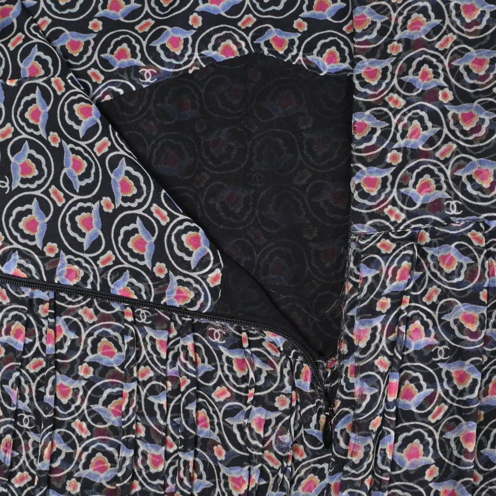 CHANEL 04P P23756 シルク ココマーク スカート - メルカリ 