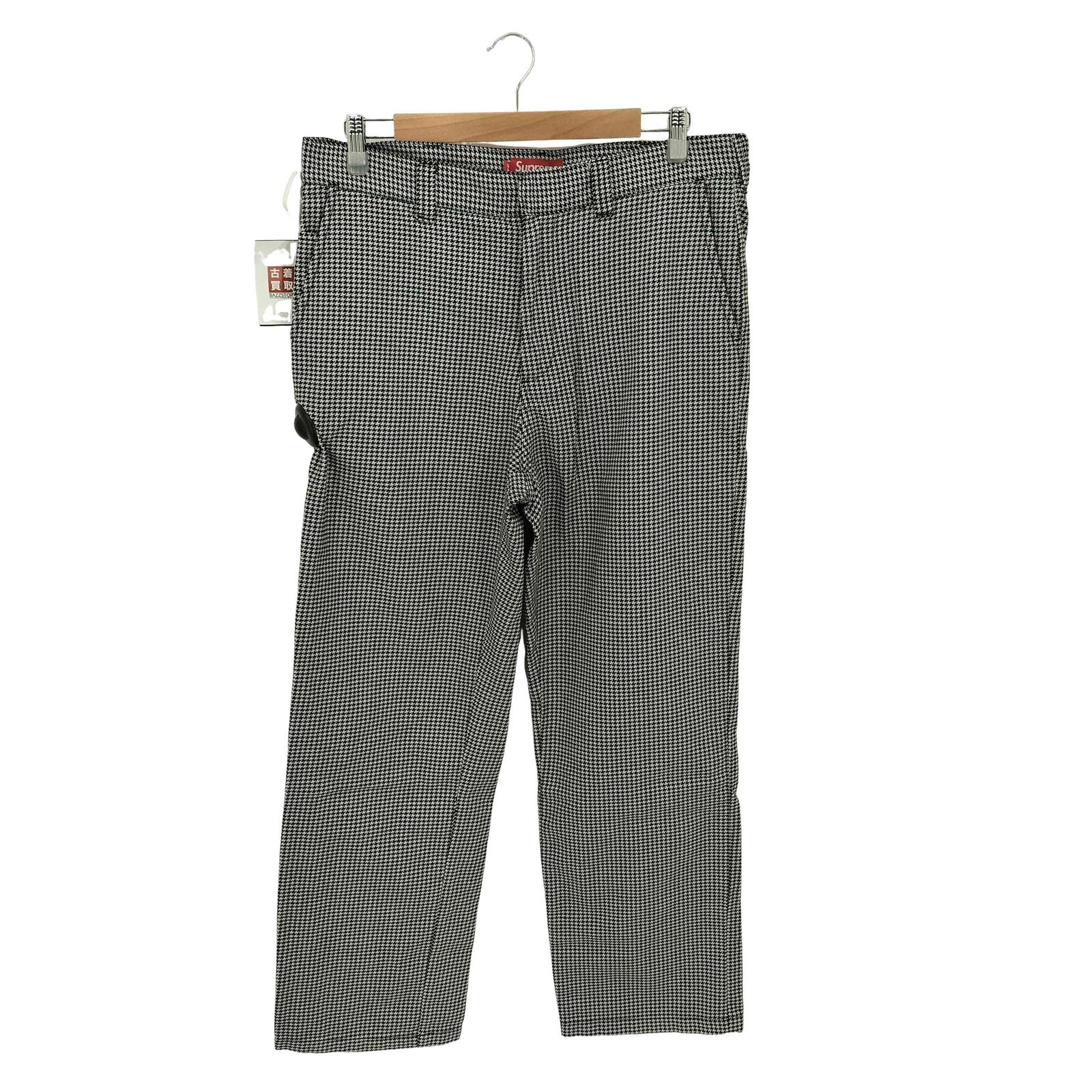 シュプリーム Supreme WORK PANT WHITE HOUNDSTOOTH 千鳥格子 ワーク 