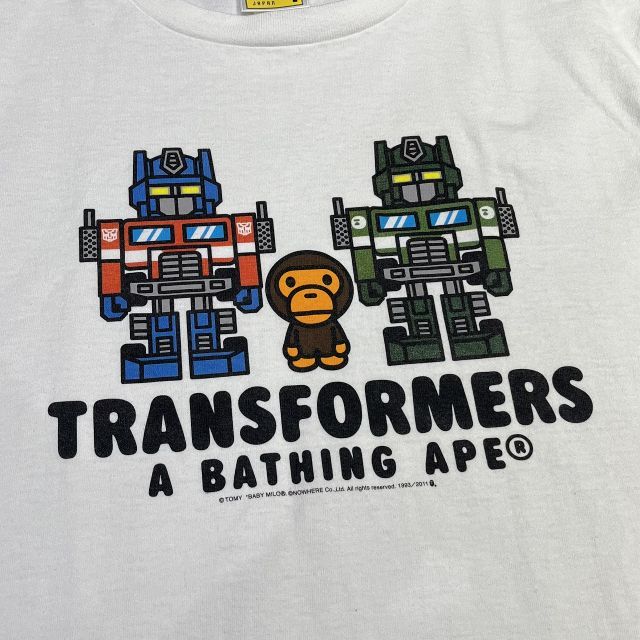 A BATHING APE TRANSFORMERS BABY MILO TEE SIZE-L アベイシングエイプ