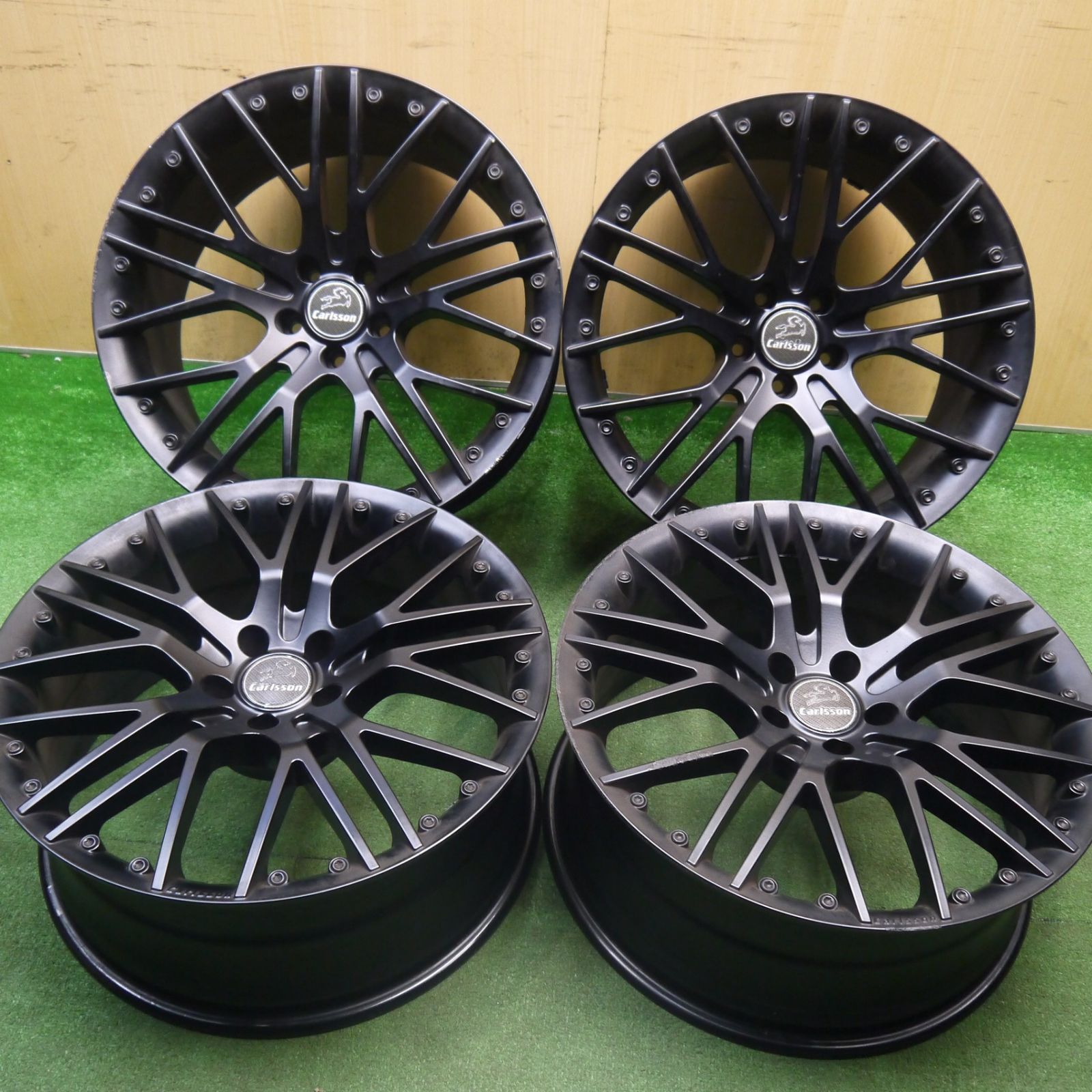 カールソン 21インチ4本セット 中古】カールソン 1/10X シルバー 21 