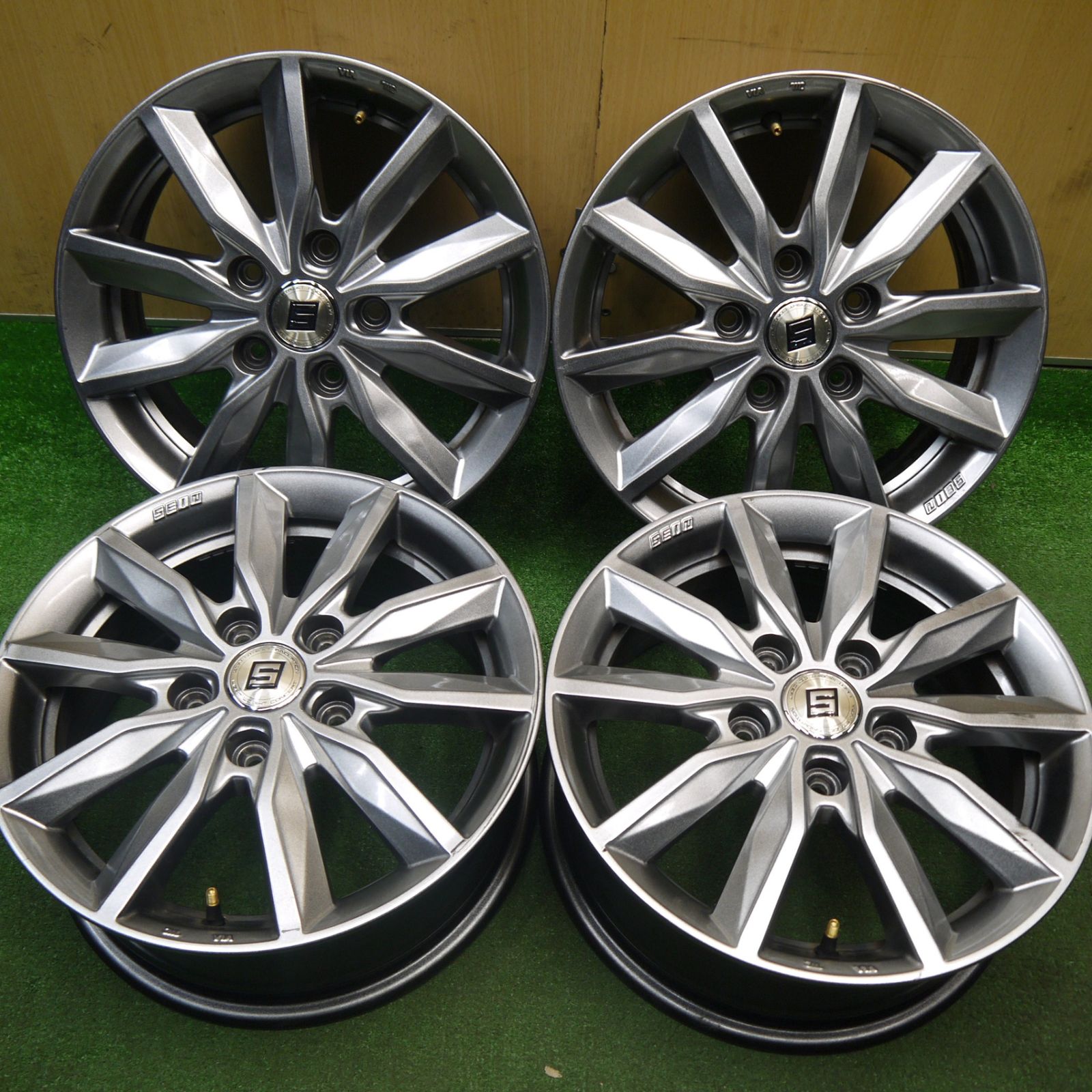 送料無料] 4本価格☆SEIN SV ザイン 15インチ ホイール 15×6J PCD114.3 