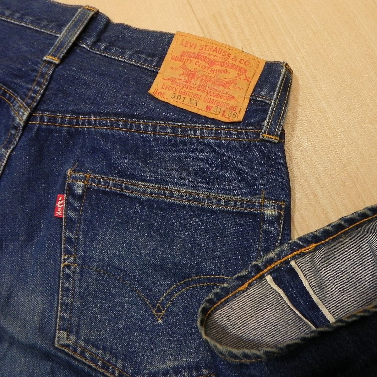828☆ Levi's 501XX 90s ヴィンテージ復刻 初期タグ ボタン裏555 W31