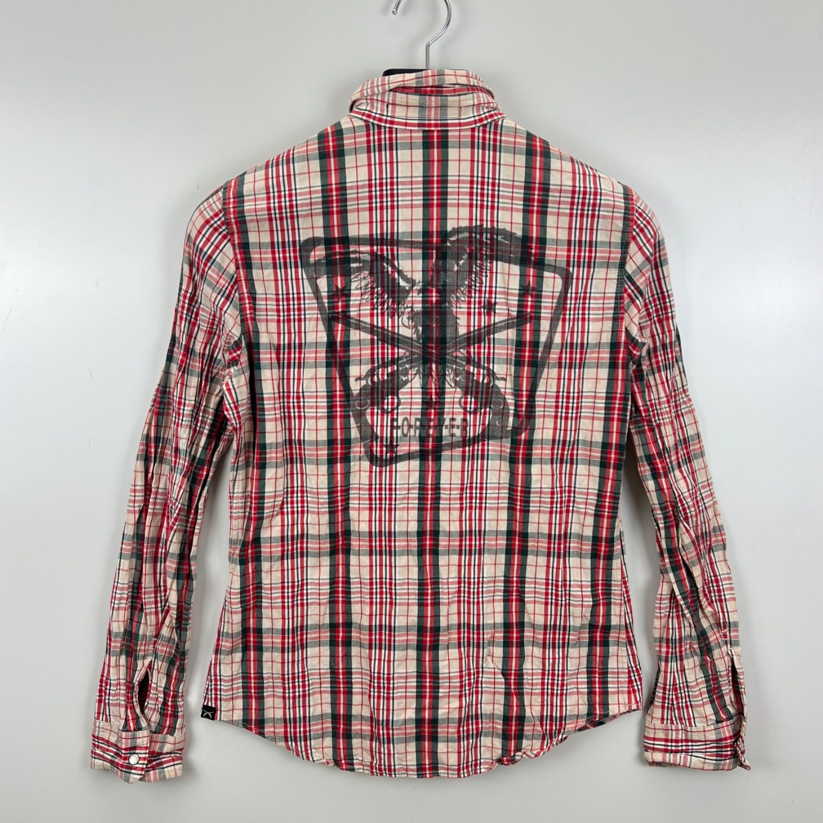 【美品】roar 長袖シャツ　2 roar 00s y2k archive FREEDOM patch plaid L/S shirts 2 ロアー 二丁