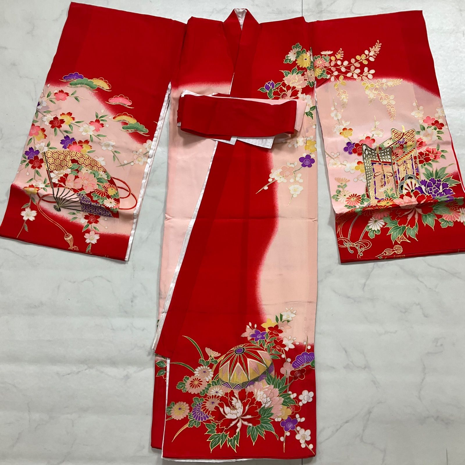 ◇kimono+one◇美品◇産着◇お宮参り◇正絹◇長襦袢付き◇七五三