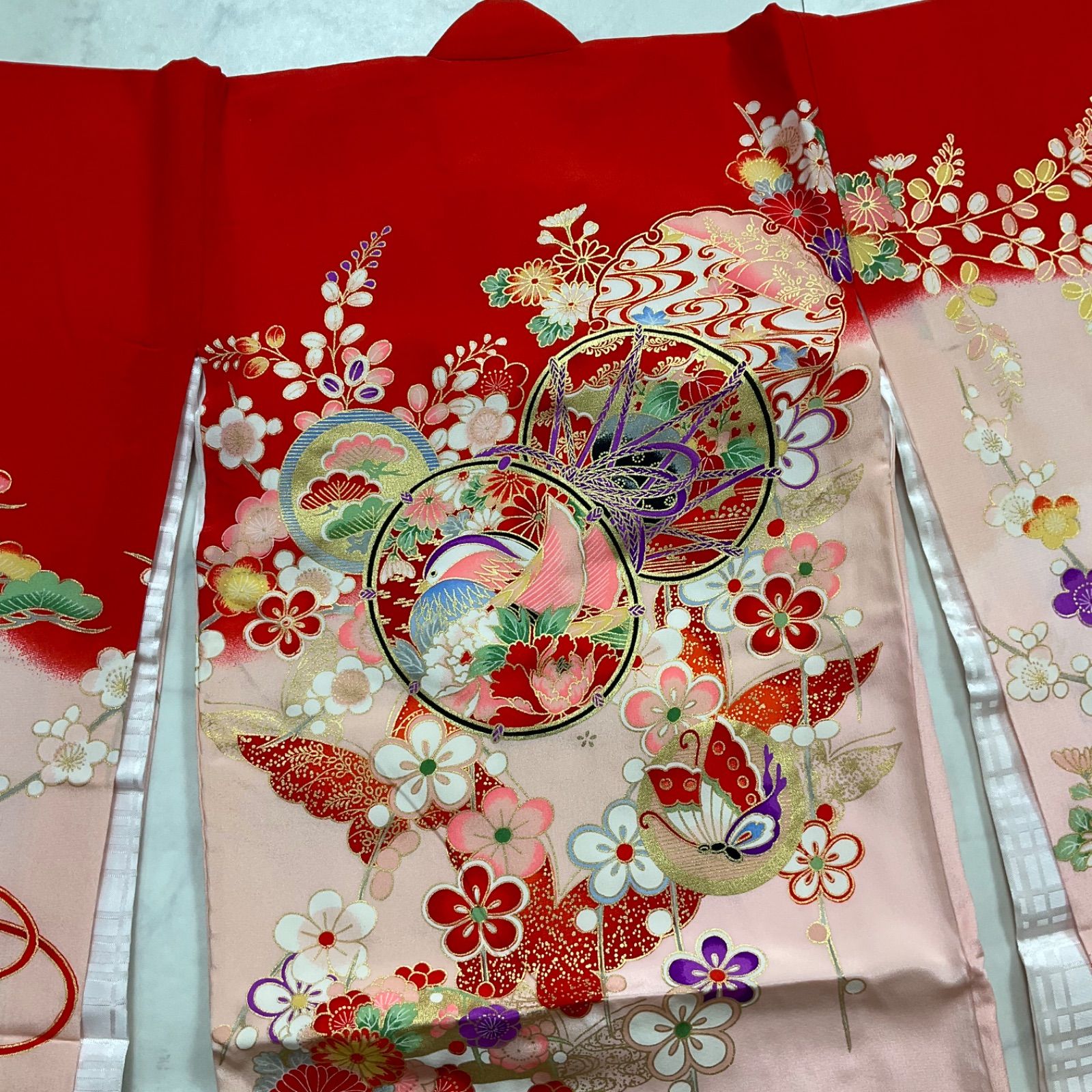 ◇kimono+one◇美品◇産着◇お宮参り◇正絹◇長襦袢付き◇七五三