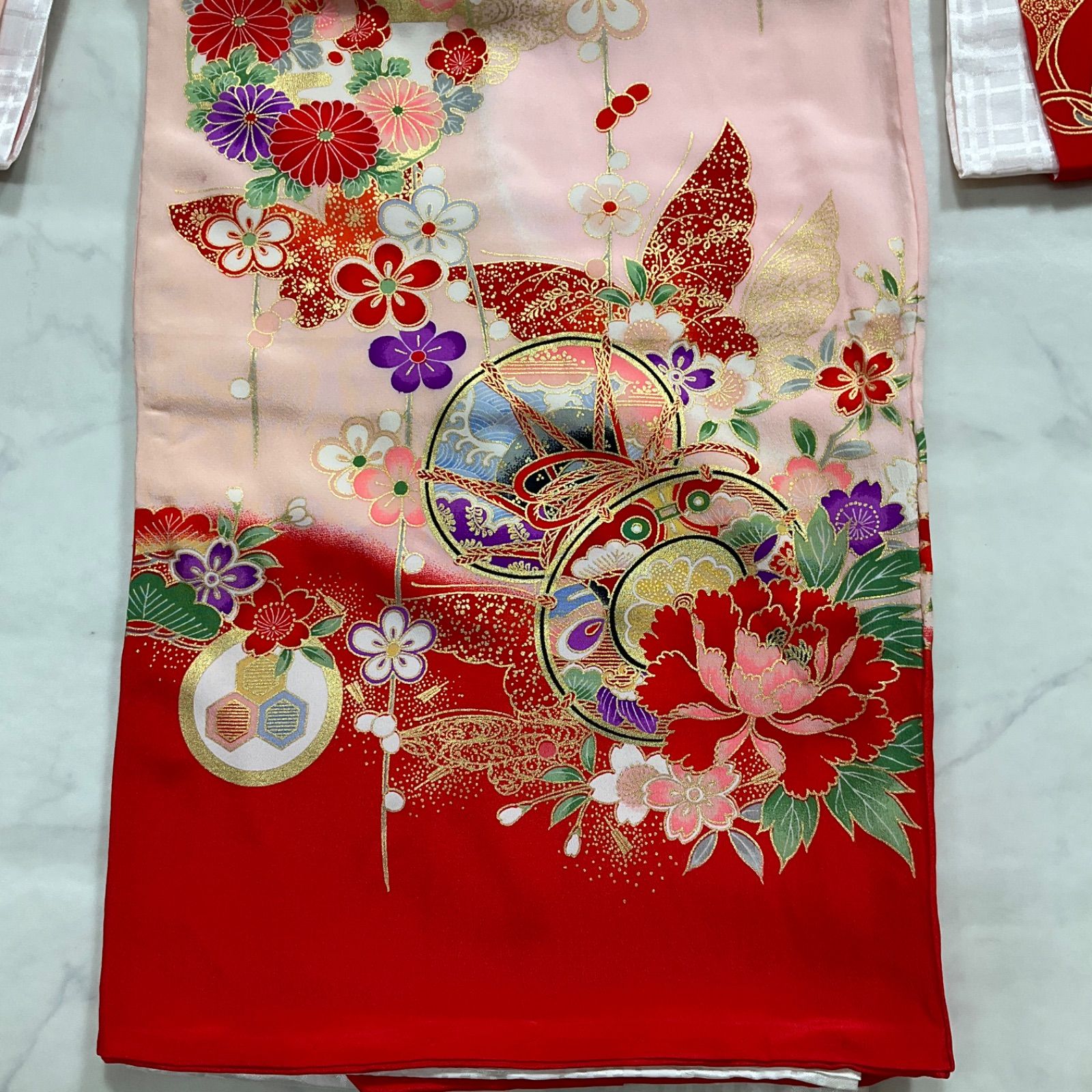 ◇kimono+one◇美品◇産着◇お宮参り◇正絹◇長襦袢付き◇七五三
