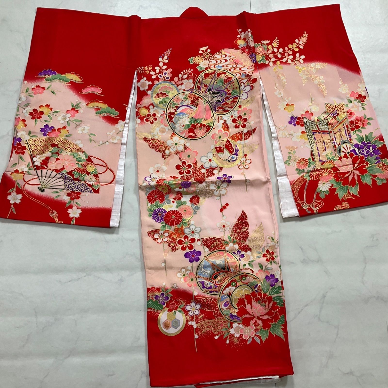 ◇kimono+one◇美品◇産着◇お宮参り◇正絹◇長襦袢付き◇七五三