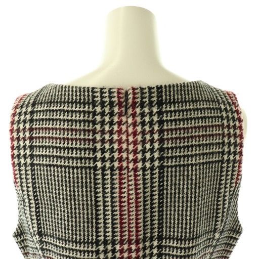 エムズグレイシー M'S GRACY チェック Vネック ノースリーブ