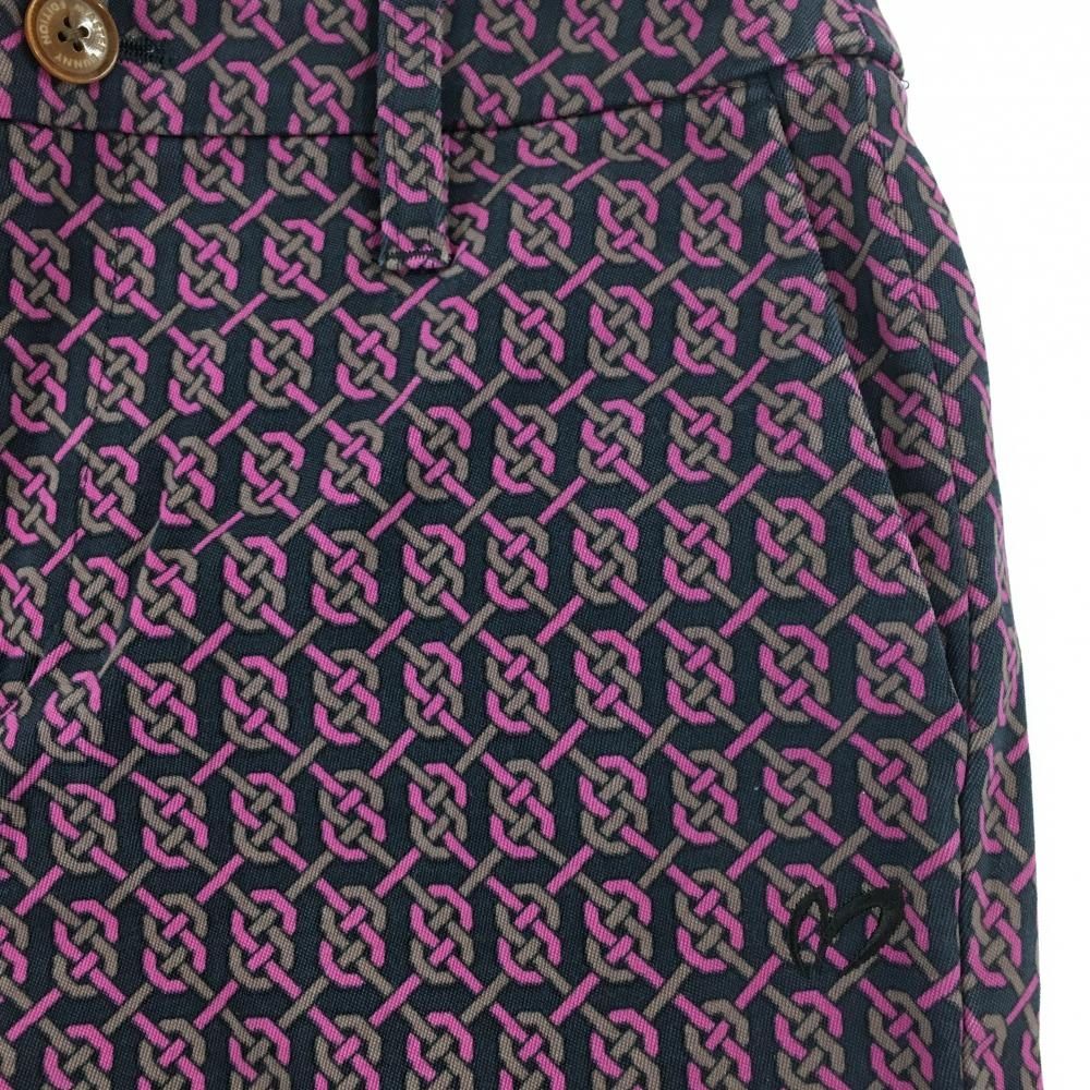 超美品】マスターバニー パンツ ネイビー×ブラウン×ピンク 総柄