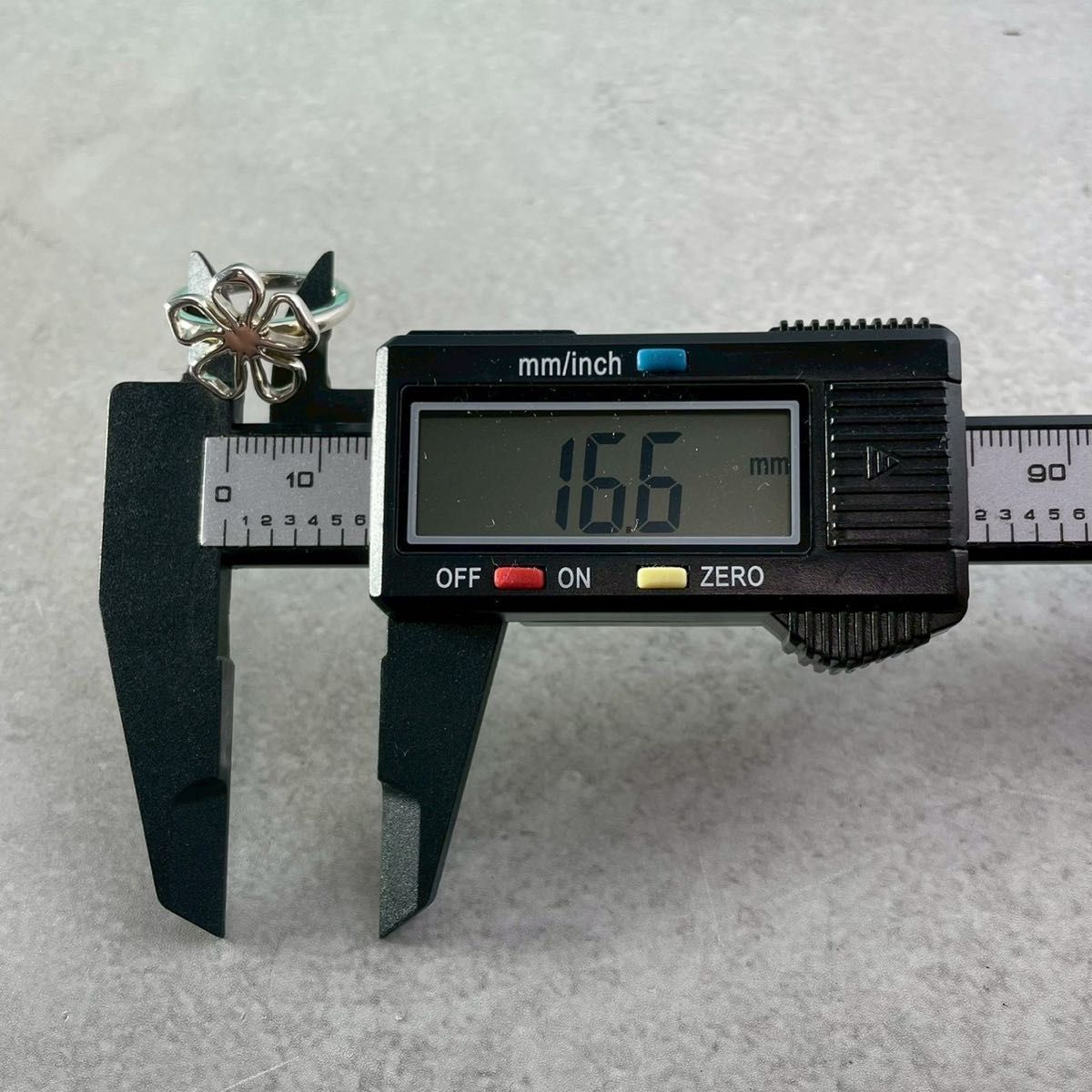 ティファニー 美品 12号 オープンフラワー リング シルバー YW2fe 