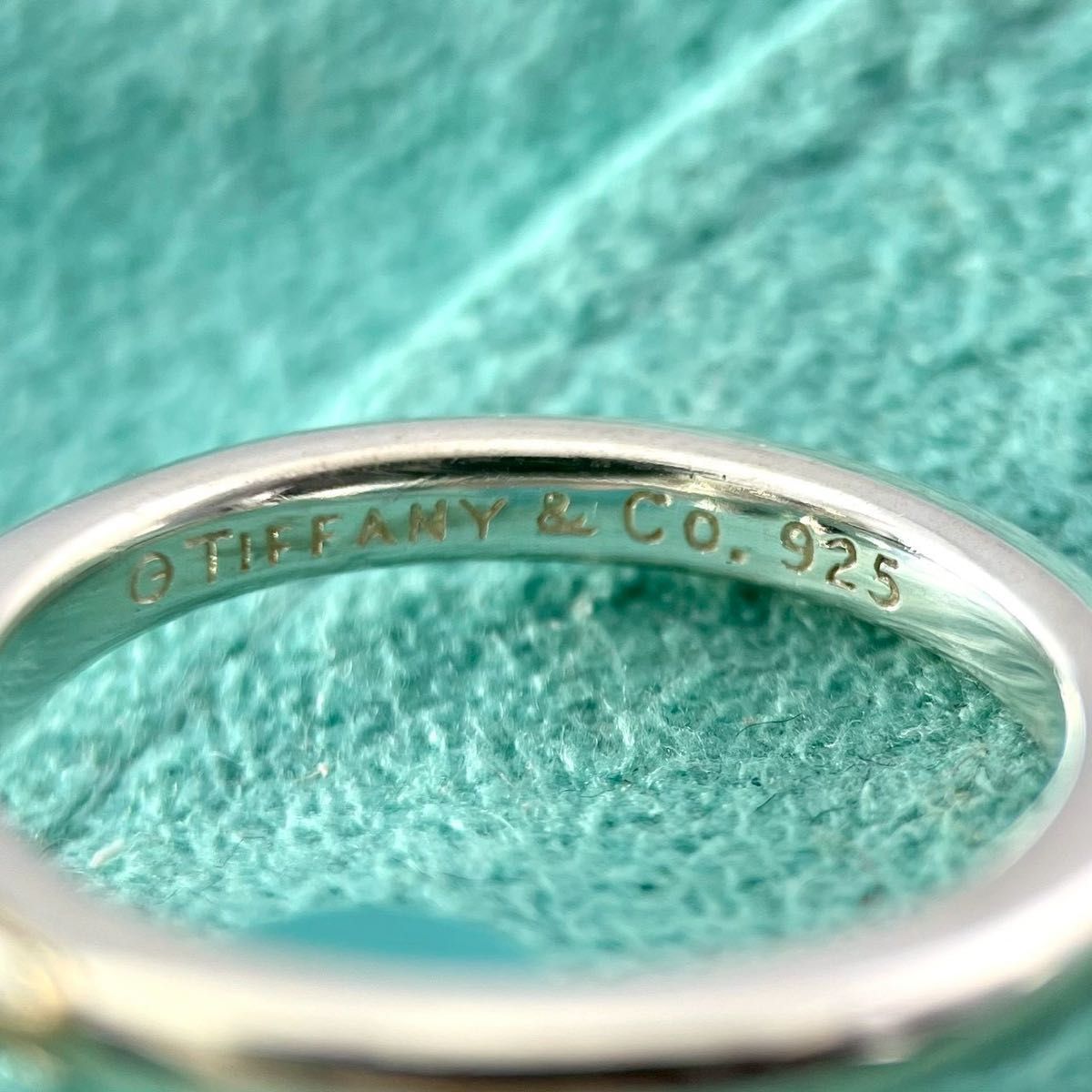ティファニー 美品 12号 オープンフラワー リング シルバー YW2fe