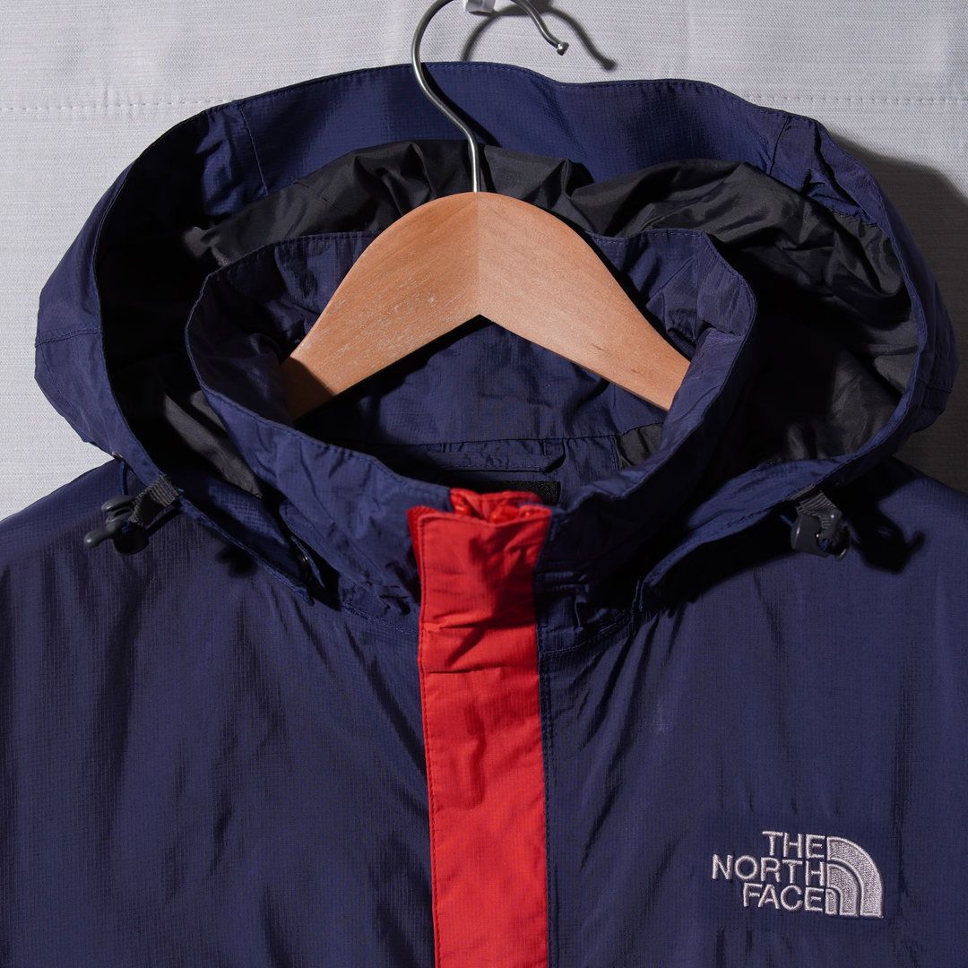ノースフェイス THE NORTH FACE ナイロンジャケット L ネイビー レッド