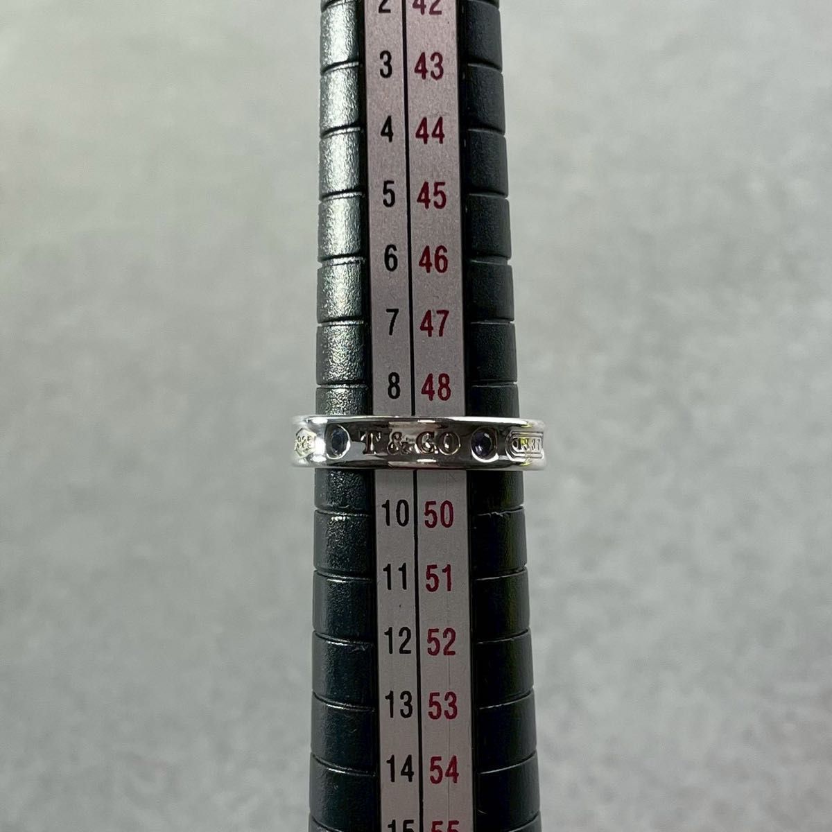 ティファニー 9号 モンタナサファイア 2P ナロー リング YQ11fe - メルカリ