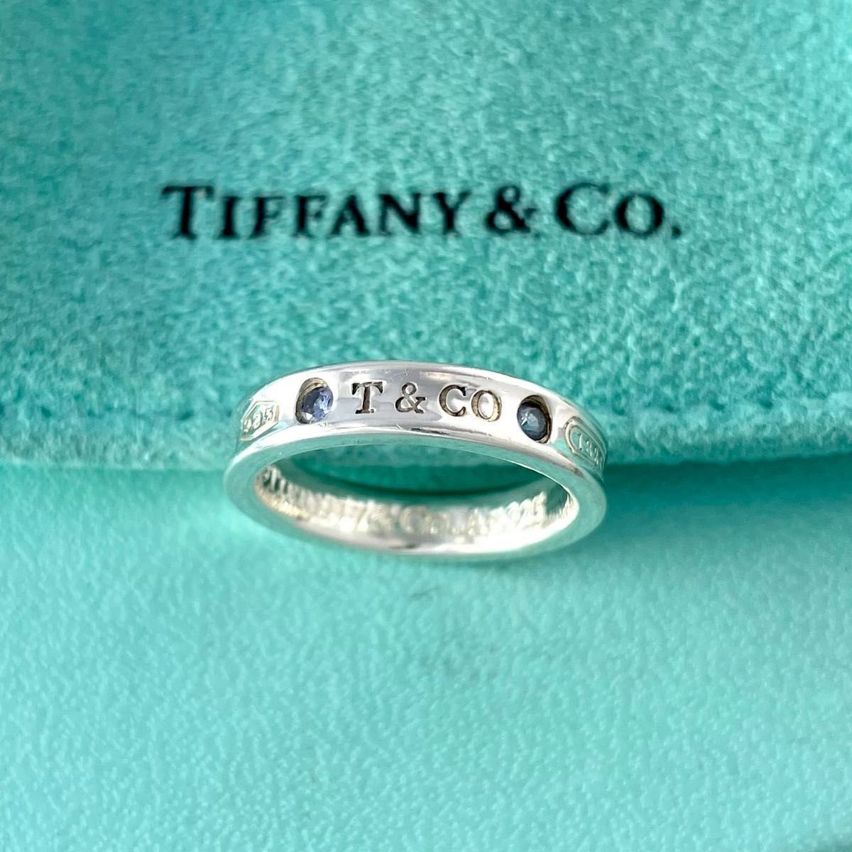 ティファニー 9号 モンタナサファイア 2P ナロー リング YQ11fe - メルカリ